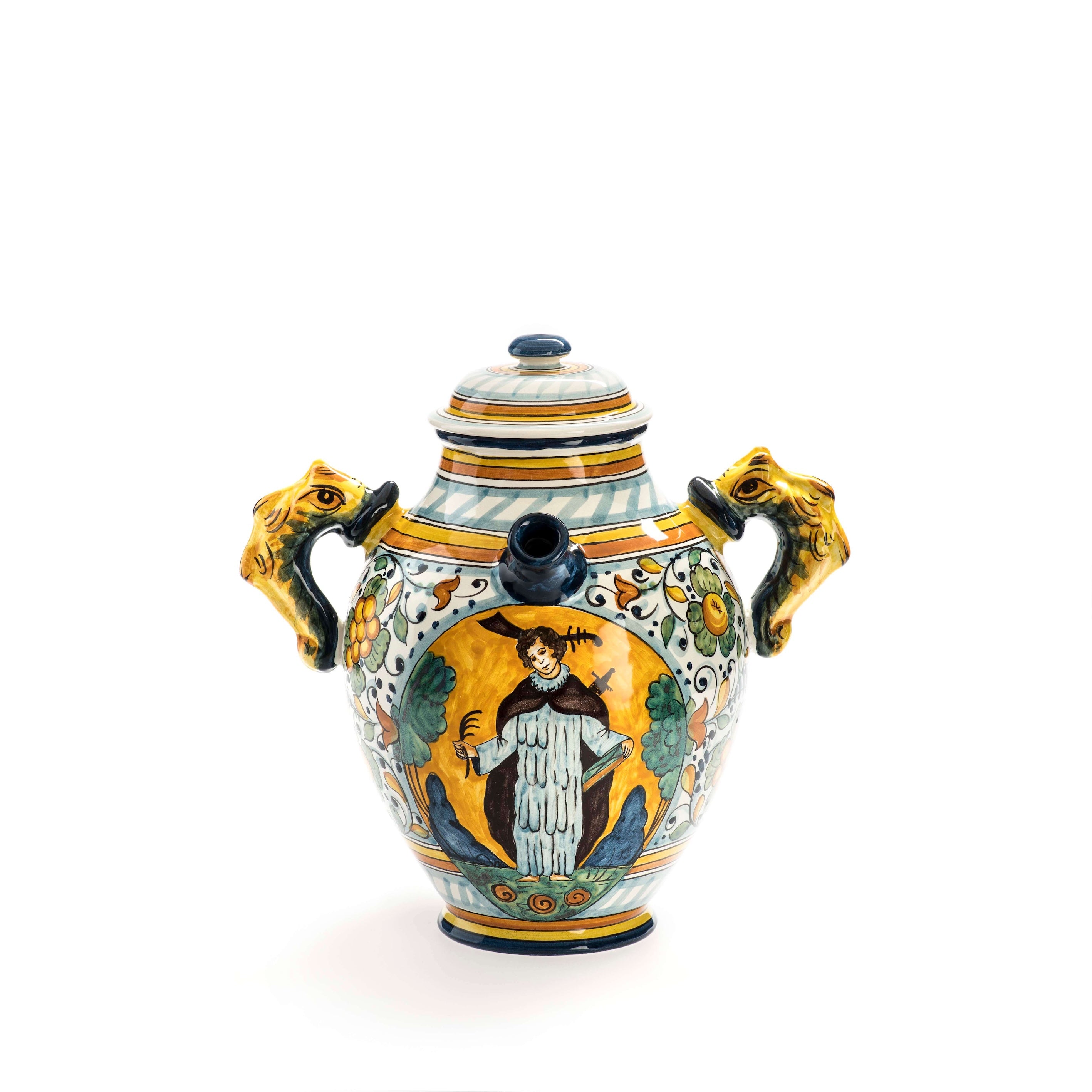 هاند باينتد سيراميك أبوثيكاري جار سانت بيتر ذا مارتر